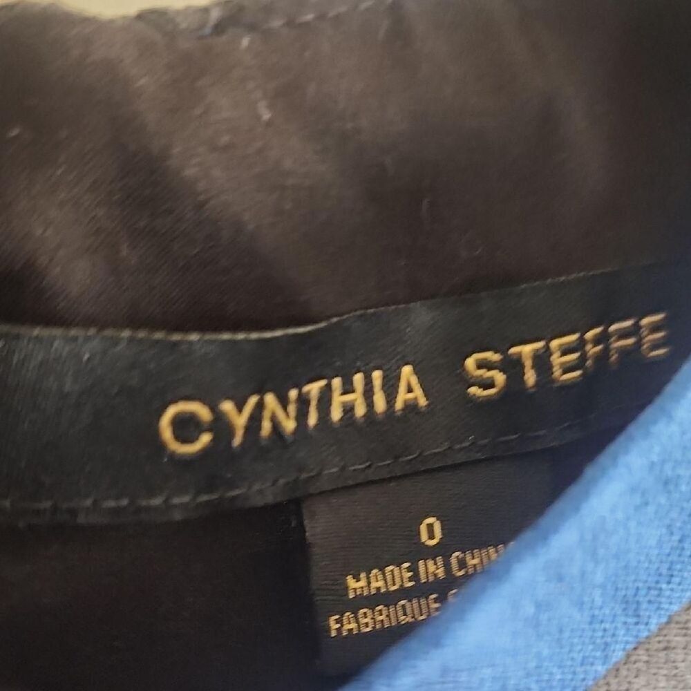 Cynthia Steffe Women's Blue and Black Dress - Picture 3 of 8